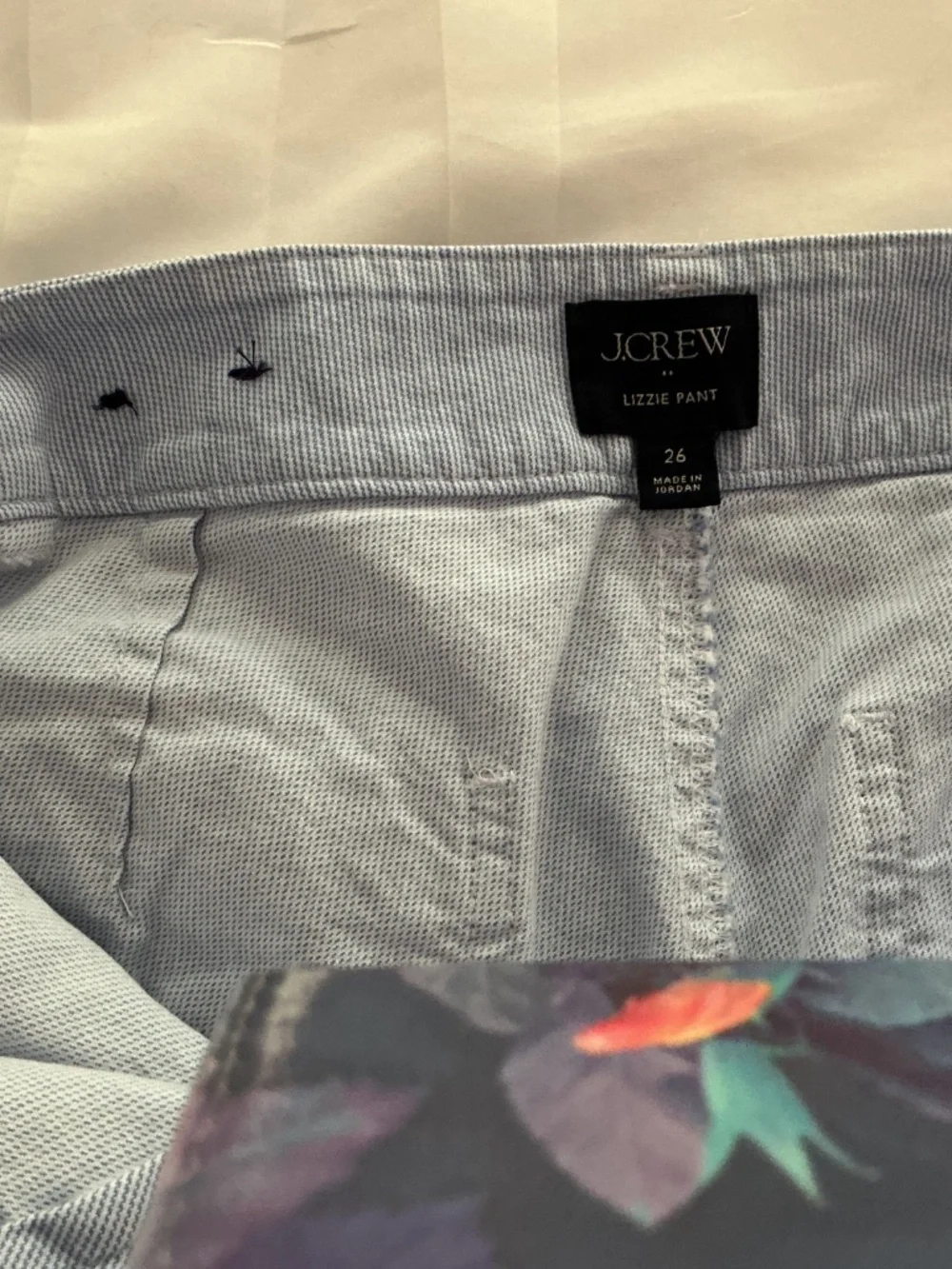 J Crew Pinstripe Pant Lizzy